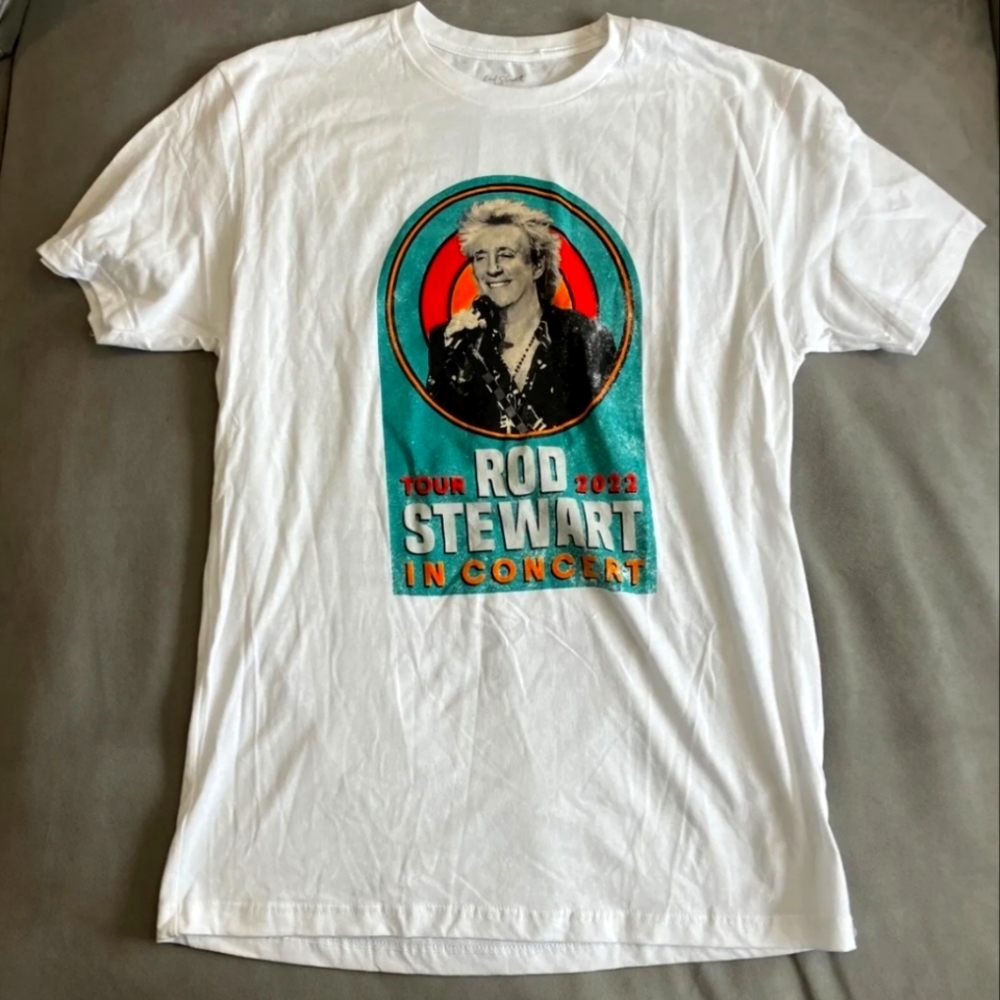 NWOT Men's Rod Stewart In Concert Tour 2022 T-shirt